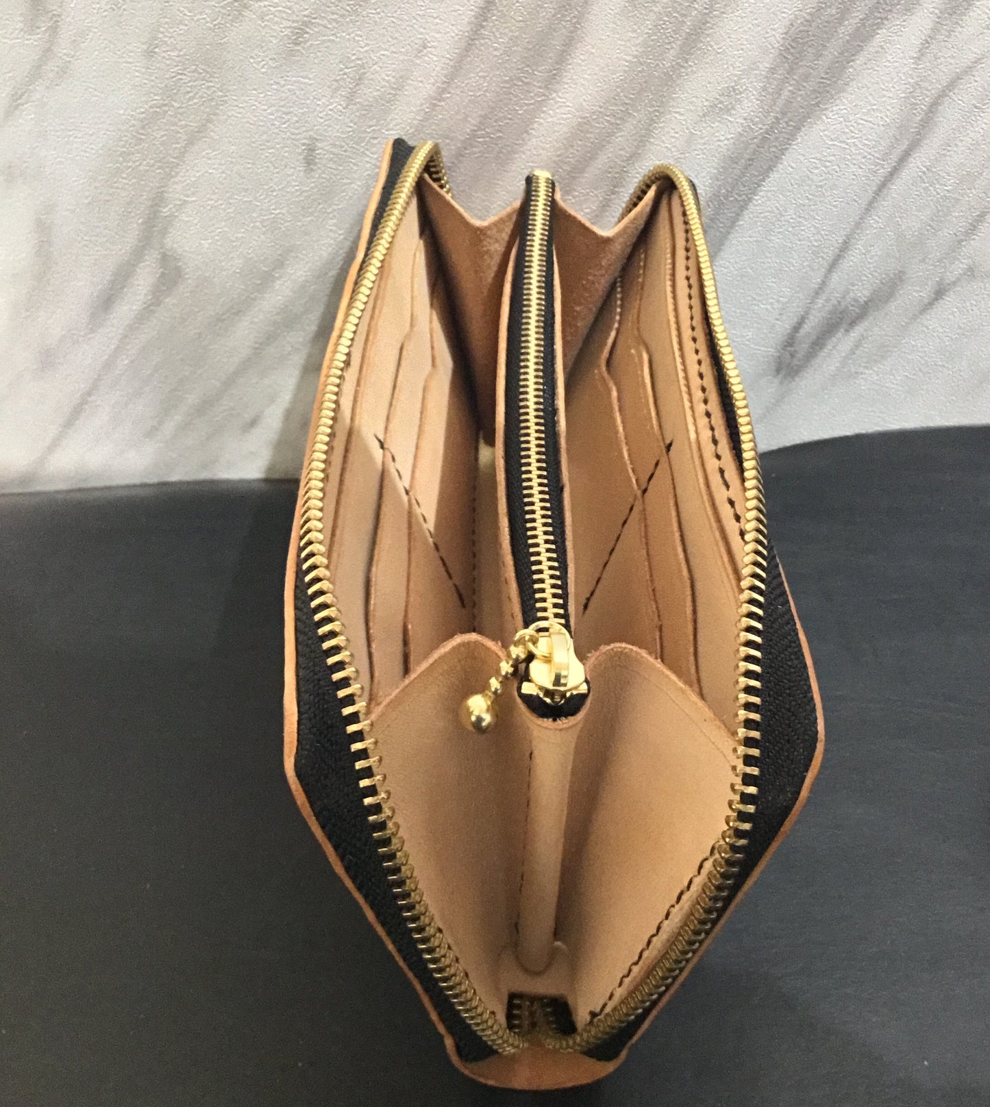 SHELL CORDOVAN LONG WALLET type fastener